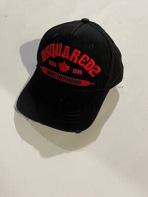 Dsquared2 Brotherhood Black Red Cap Dsquared2 Brotherhood Black Red Cap