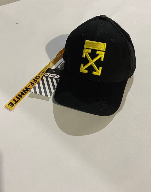 Off-White Black Yellow Embroidered Cap Off-White Black Yellow Embroidered Cap