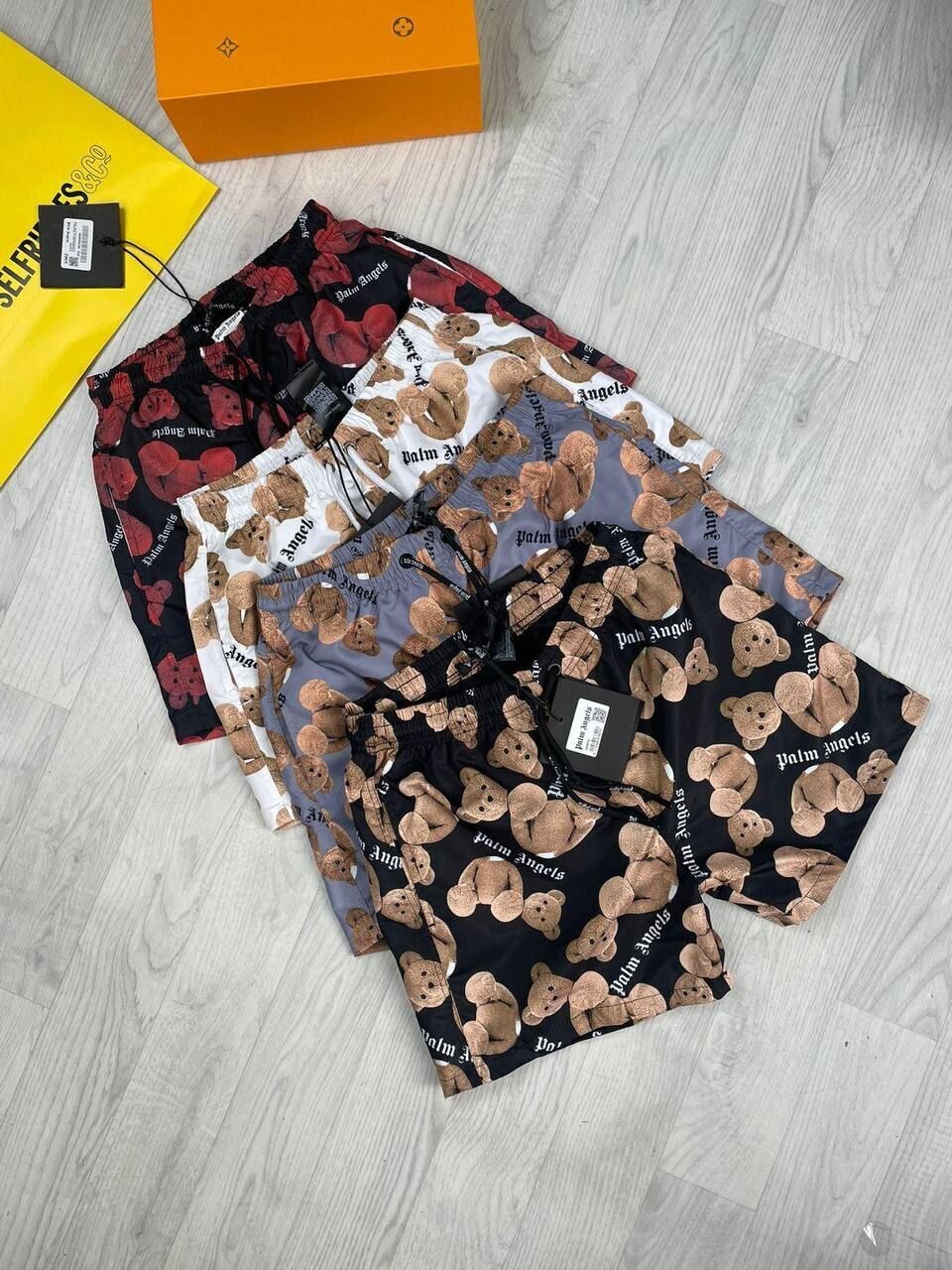 Palm Angels Men's Women's Black White Red Grey Swim Shorts Fake Reps AAA Sale UK Men Women Teddy Bear Replica Swimming Short Man Woman First Copy Cheap Price Cargo Pants 1st Copies Fakes Rep 1 to 1 Joggers PA Luxury Brand Logo 1:1 Duplicate