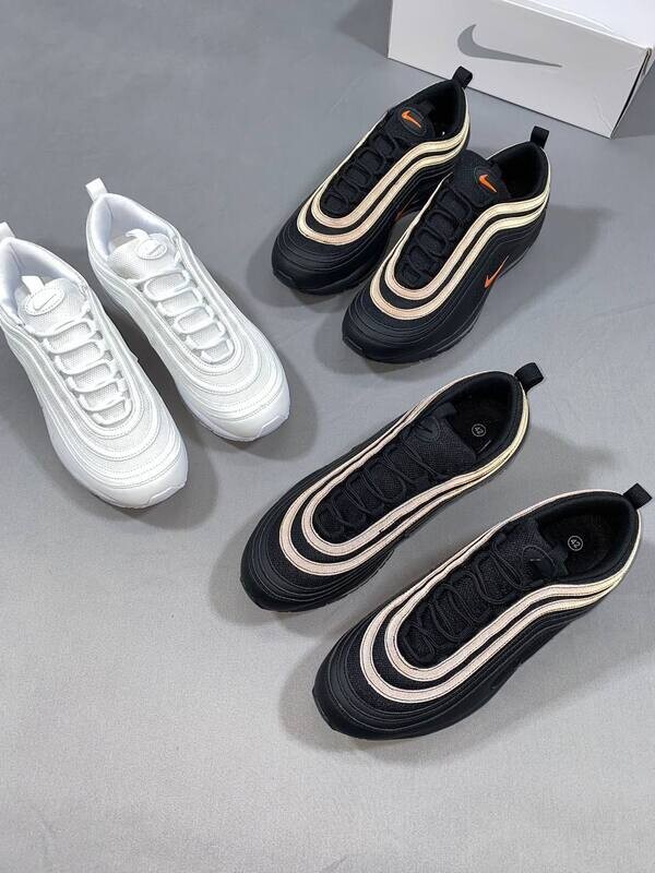 Nike Air Max 97 Light Bone White Black Sneakers UK Men Mans Man Men's Boys Replica Rep Reps Airmax 97 SE AM97 Logo Fake Cheap First Copy Shoe Sneaker Trainers Shoes Running Sports Premium AAA Essential Sale