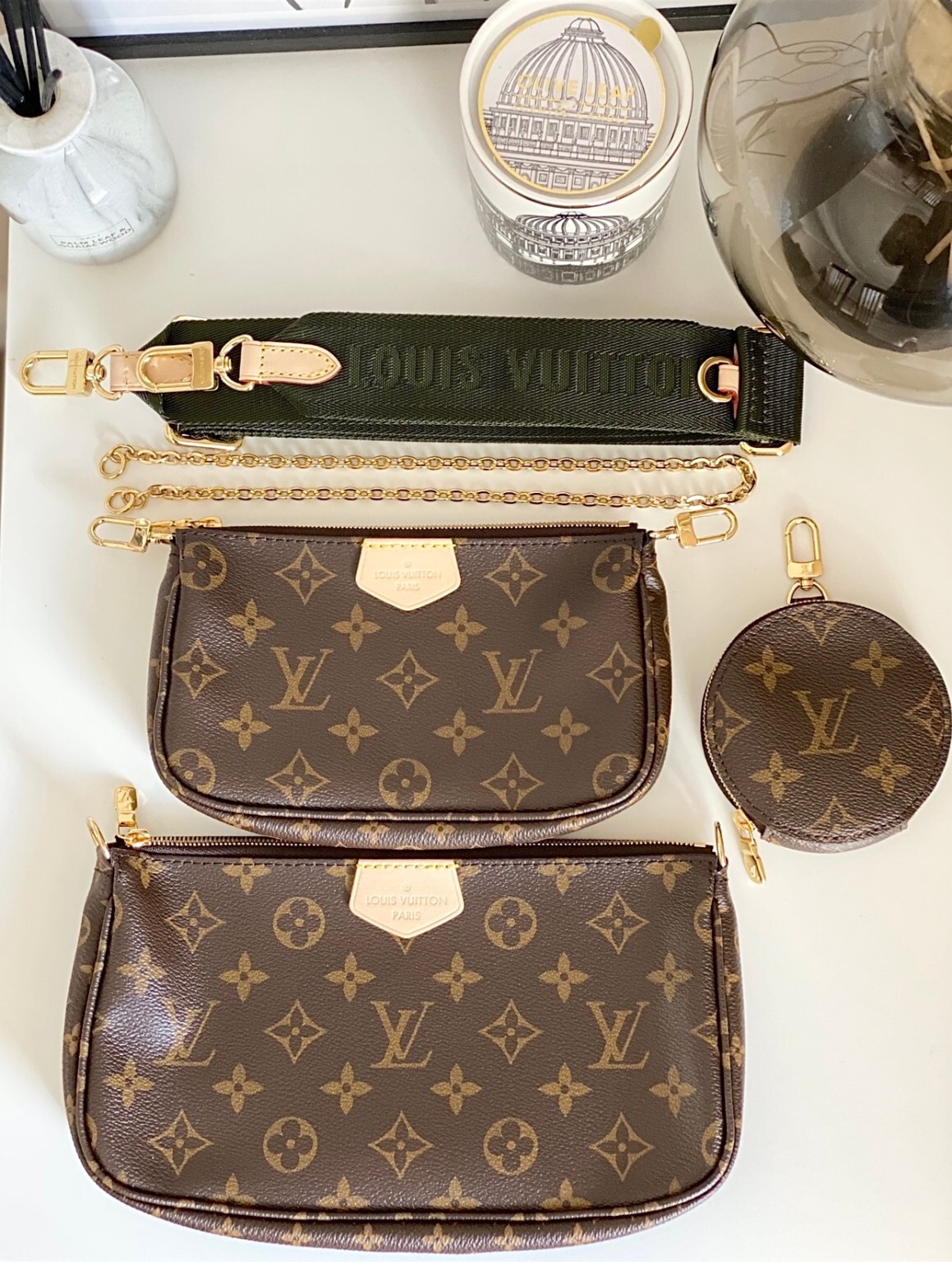 Louis Vuitton Women's LV Brown Pouchette Designer Reps Fake Sale UK Women First Copy Replica Crossbody Luxury Leather Purse Woman Cheap Price 1st Copies Chain Black Brown Pink Strap Shoulder Bags Ladies Fakes Rep 1:1 LV Brand Logo AAA Monogram Handbag