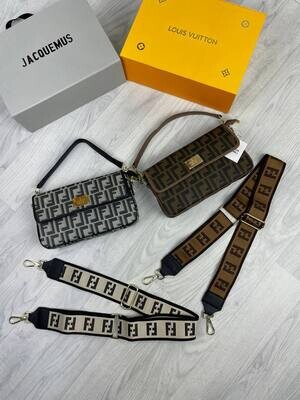 Fendi FF Cheaper Leather Replica Handbags Lady For Women 
Baguette Nappa Mini Bag Fake Small Cheap Rep Woman Reps Womens Women's First Copy Logo Party Best Unique Wallet Formal Girls Chain Strap Flap Stylish Bags
Black Brown