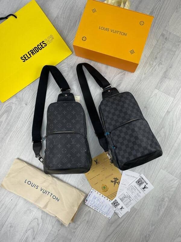 Louis Vuitton Men's Designers Leather Sling Black Bag Reps Sale UK Men First Copy Replica Cheap Price Crossbody Bags Man Fake Luxury 1st Copies LV Brand Logo 1:1 Fakes Rep AAA Best Handbag Long Belt Duplicate Shoulder Wallet Original 