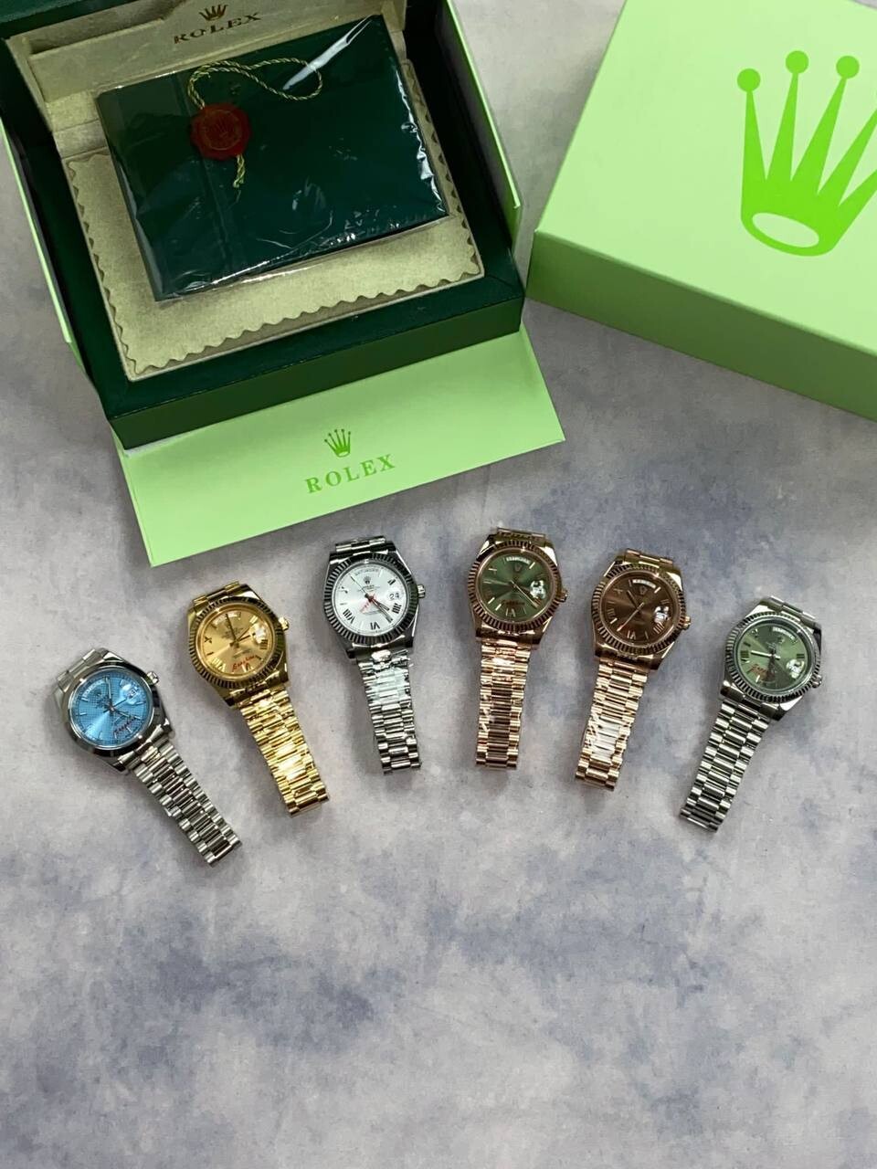 Rolex Oyester Perpetual Day-Date Watch in Different Colors