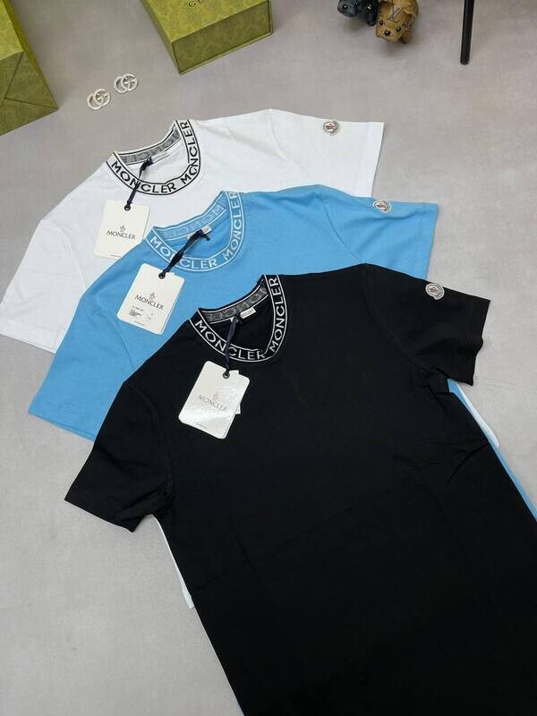 Moncler Men Women Replica T-shirt Collar Logo T-shirts Rep Half Sleeve Cotton Tshirts Cheap Fake Round Neck Men's Women's T Shirt First Copy Tshirt Reps Tee Shirts Black White Cobalt Blue Sale UK Moncler Men Women Replica T-shirt Collar Logo T-shirts Rep Half Sleeve Cotton Tshirts Cheap Fake Round Neck Men's Women's T Shirt First Copy Tshirt Reps Tee Shirts Black White Cobalt Blue Sale UK