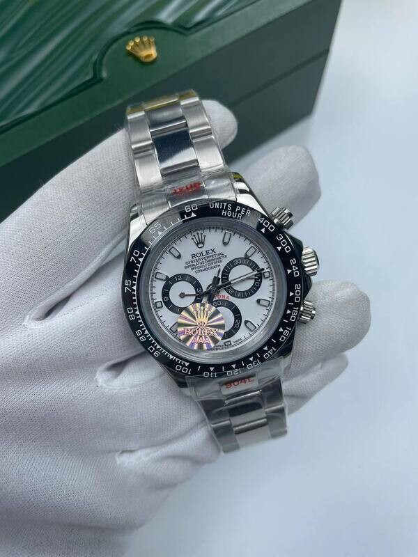 Rolex Cosmograph Daytona White Dial Silver Watch Men's Rolex Cosmograph Daytona White Dial Silver Watch Men's