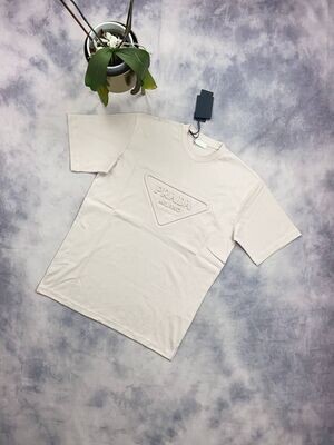 Prada Milano Men's Women's Designer Fake Rep Cream T-shirts Sale UK Men Women First Copy Cheap Price Replica T-shirt Man Woman Casual Tee Shirt 1st Copies Luxury T Shirts 1:1 3D Brand Logo 1 to 1 Tshirts Fakes Tshirt AAA Duplicate