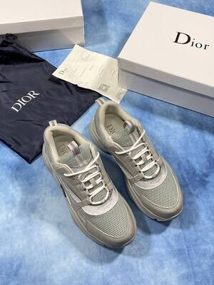 Christian Dior Selfridges men Reflective Grey B22 Rep Sneakers  Homme