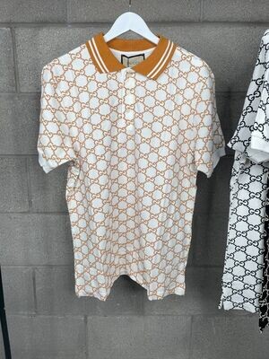 Gucci Man Woman Polo Shirt Designer White Mustard Replica Best AAA Sale UK Men's Women's 1st Copy Rep Fake Cheap Price Reps Duplicate Polos Shirts Unisex Boys Girls Fashion Luxury Brand Logo Cotton GG Double Short Sleeves Gents Lady Ladies