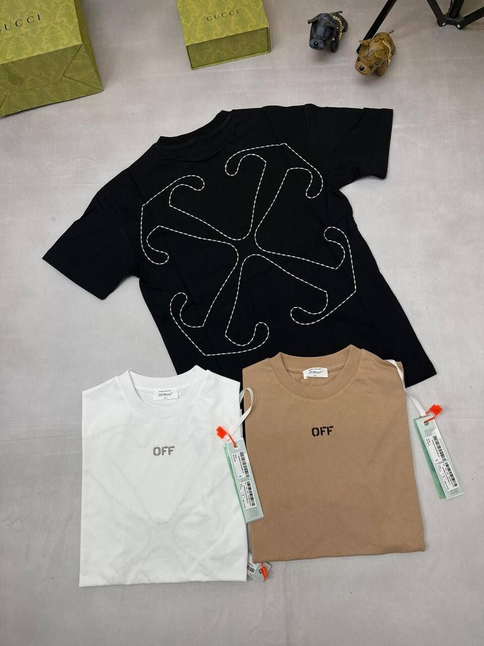 Off White Men Women Reps Tshirts Clothes T Shirt Men's Women's Back Embroidered Top Replica Arrow Shirts Fake Crew Neck T-shirt First Copy Tee Rep Tshirt Black Brown White T-shirts Cheap Sale UK 