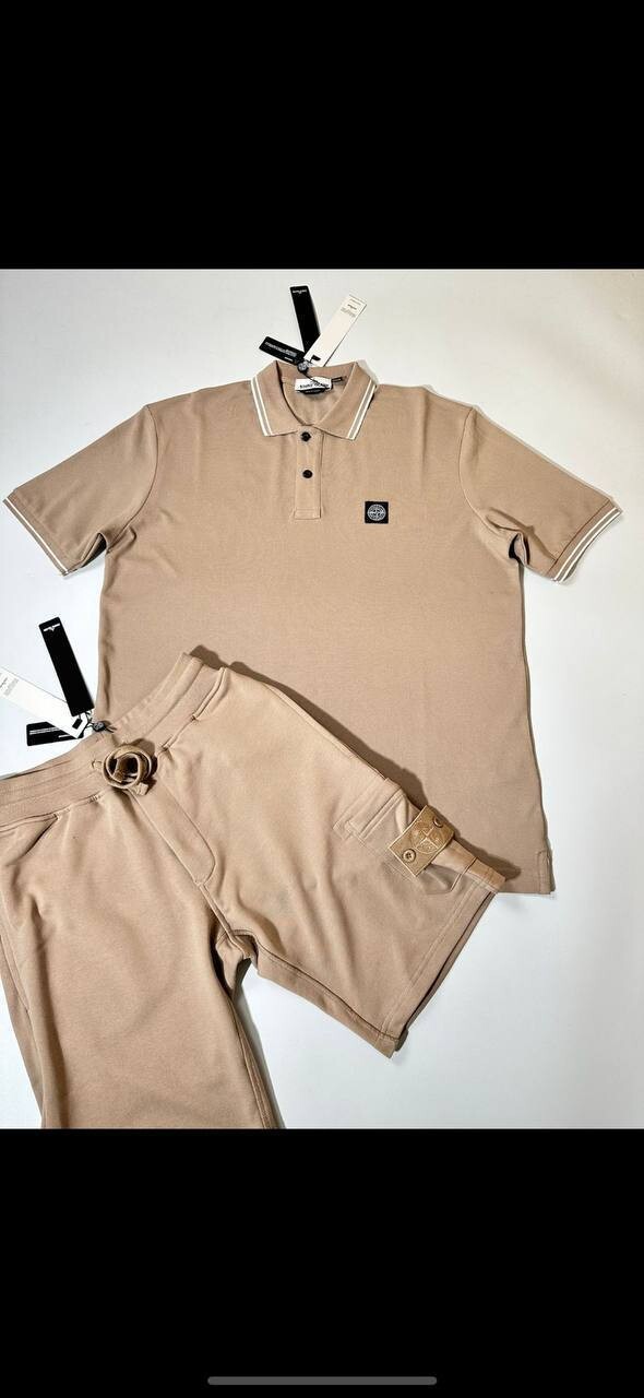 Stone Island Polo Shirts and Shorts Set