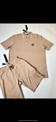 Stone Island Polo Shirts and Shorts Set Stone Island Polo Shirts and Shorts Set