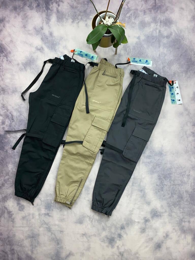 Off-White Cargo Trouser Pants Black Grey Brown Sale UK Sweatpants Replica
