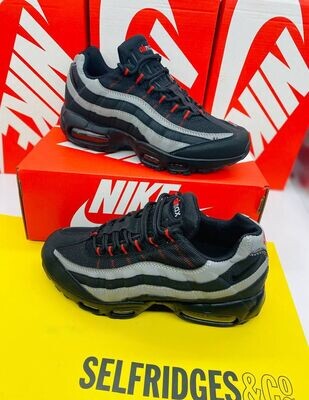 Nike Men's Trainers Trainer 95s 95's 1:1 Black Grey AAA Best	Nikes Air Max 95 Men Mens Rep Replica Shoes Fake Man Mans Duplicate Sneakers First Copy Cheap Sneaker Sale UK Reps MAX.95 Air.Max DX2657-001 Safety Orange AM95s