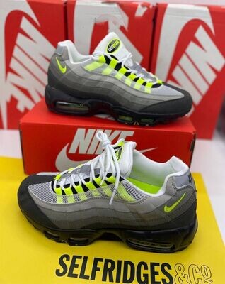 Nike Air Max 95 OG Neon (2015) Men Trainers Nike Men's Trainers Trainer 95s 95's 1:1 OG Neon (2015) Ash Nikes Air Max 95 Men Mens Rep Replica Shoes Fake Man Mans Duplicate Sneakers Copy Cheap Sneaker Sale UK Reps MAX.95 Air.Max 554970-071 Black Volt Medium Pewter