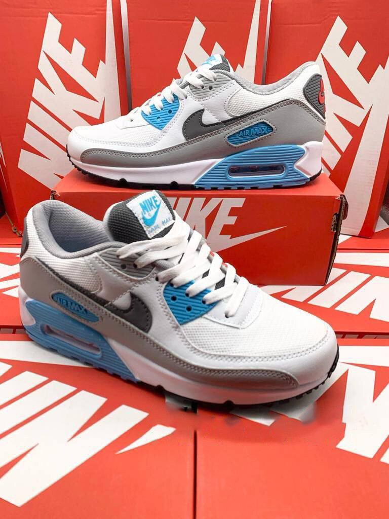  Nike Men's Trainers Trainer 90s 90's 1:1 White Chlorine Blue	Nikes Air Max 90 Men Mens Rep Replica Shoes Fake Man Mans Duplicate Sneakers Copy Cheap Sneaker Sale UK Reps MAX.90 Air.Max Light Fusion Red Iron Grey CD6864-108 (GS) GS