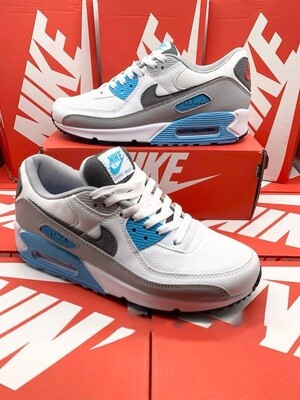  Nike Men's Trainers Trainer 90s 90's 1:1 White Chlorine Blue	Nikes Air Max 90 Men Mens Rep Replica Shoes Fake Man Mans Duplicate Sneakers Copy Cheap Sneaker Sale UK Reps MAX.90 Air.Max Light Fusion Red Iron Grey CD6864-108 (GS) GS
