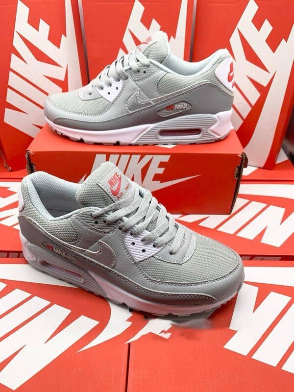 Nike Air Max 90 Grey Red White Men's Sneakers Nike Men's Trainers Trainer 90s 90's 1:1 White Grey Red AAA Nikes Air Max 90 Men Mens Rep Replica Shoes Fake Man Mans Duplicate Sneakers First Copy Cheap Sneaker Sale UK Reps MAX.90 Air.Max DM9102-001 AM90 AM90s AM90's