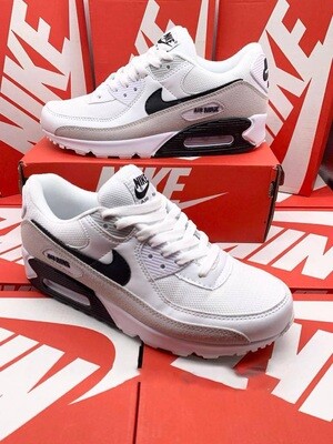 Nike Women's Trainers Trainer 90s 90's 1:1 White Sail Vast	Nikes Air Max 90 Women Womens Rep Replica Shoes Fake Woman Duplicate Sneakers First Copy Cheap Sneaker Sale UK Reps MAX.90 Air.Max CW7483-100 Grey Baroque Brown