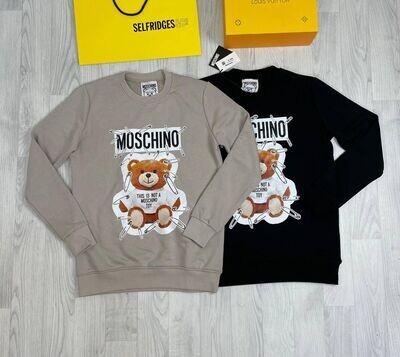 Moschino Cheaper Graffiti Jumper Replica Sweat Shirt For Men
Teddy Sweater Sweatshirts Fake Cheap Rep Woman Reps Sweatshirt Sweaters Mens Womens Men's Women's First Copy Printed Fabrics Full Sleeves Logo Bear Shirts Best
Black Beige This Is Not A Moschino Toy