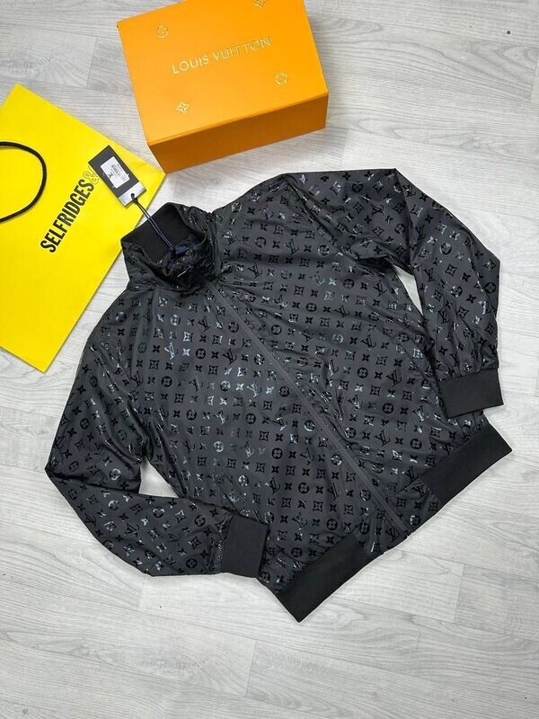 Louis Vuitton Men's Women's LV Logo Hooded Black Jacket Rep Sale UK Man Woman First Copy Cheap Price Replica Luxury Pullover Hoodie Jackets Men Women Designer Fake Reps 1st Copies Fashion Cardigan 1:1 Brand Fakes AAA 1 to 1 Duplicate
