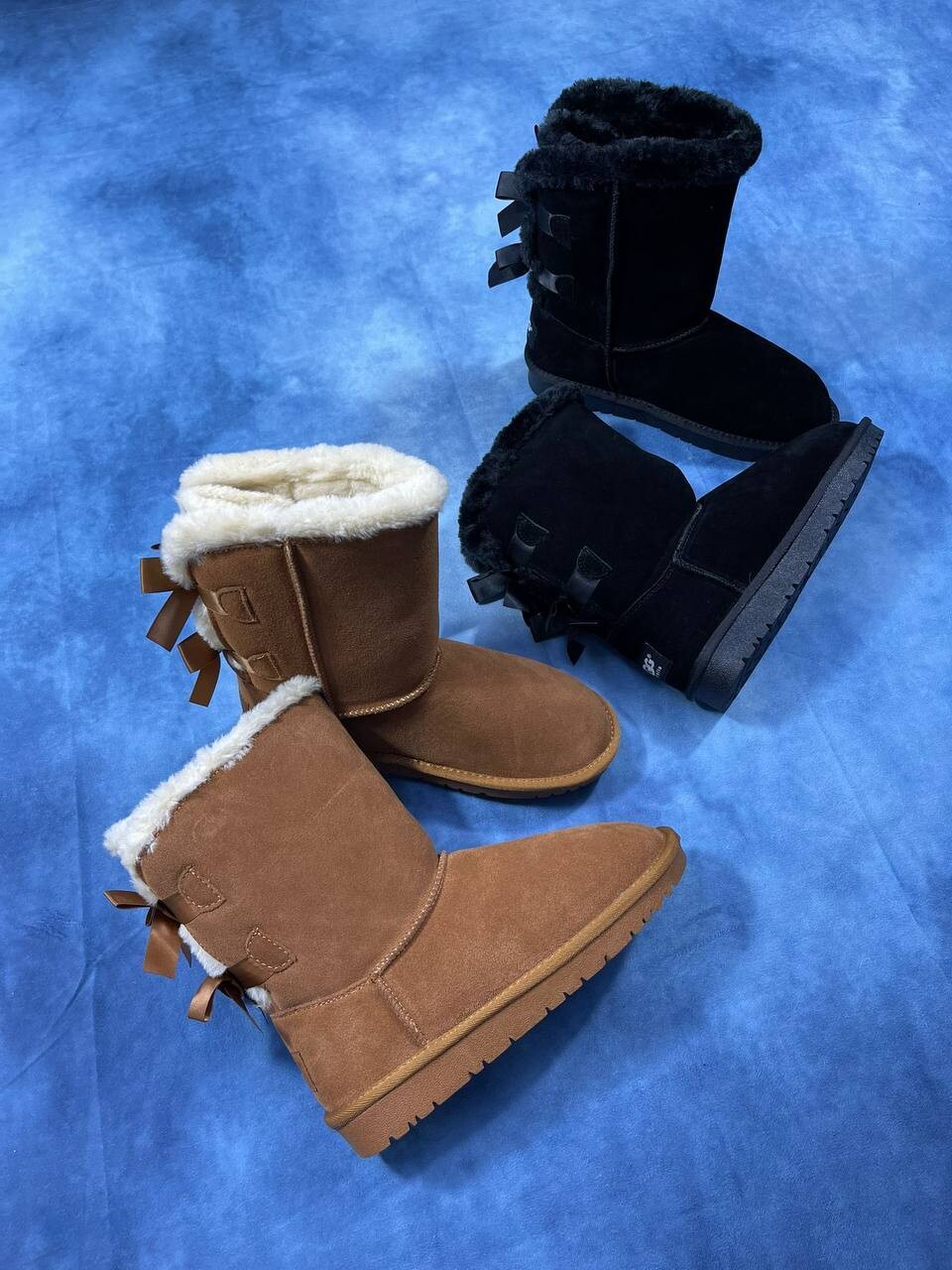 UGG Twin Step Suede Leather Boots For Women in 2 Colors