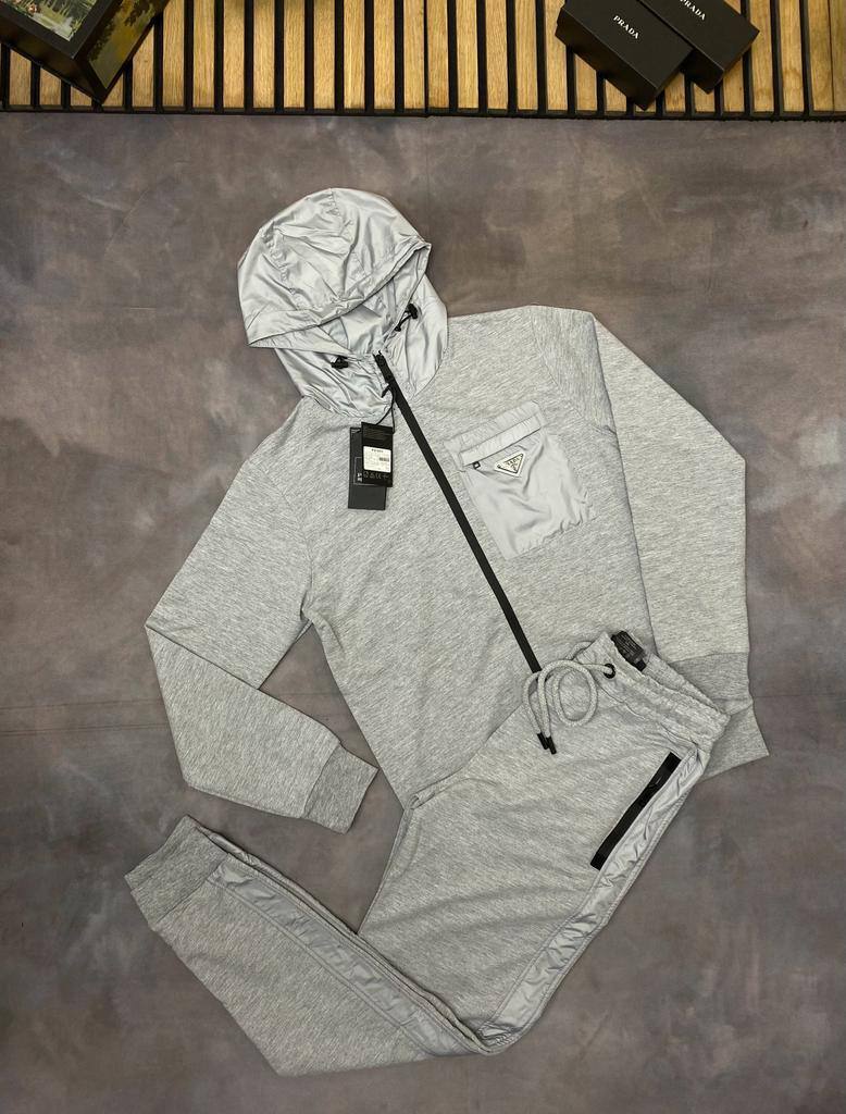 Prada Milano Men's Women's Designer Black Tracksuit Fake Rep Sale UK Men Women First Copy Cheap Price Reps Hoodie Tracksuits Man Woman Pullover Hooded 1st Copies Fakes Replica 1:1 Luxury Brand Logo 1 to 1 Zip Up Sweatshirt AAA Duplicate