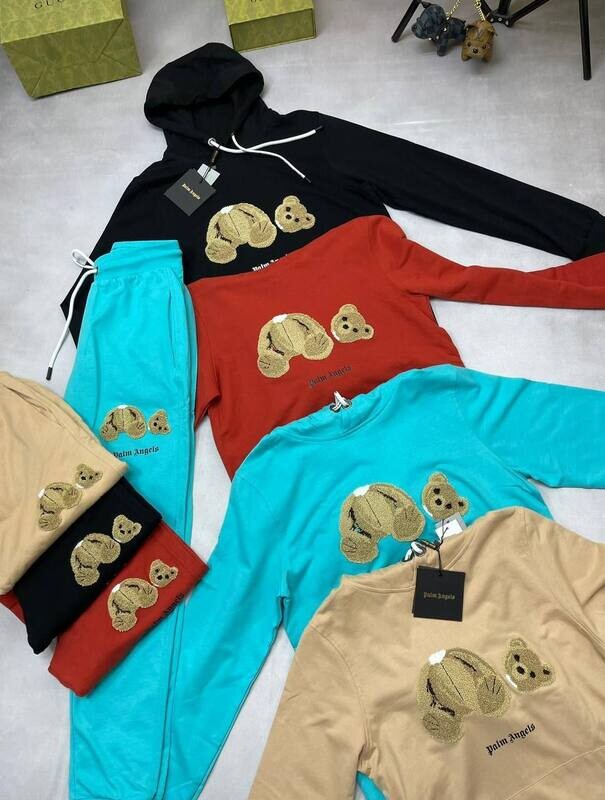 Palm Angels Kill The Bear Classic Tracksuit Palm Angels Men's Women's Sports Tracksuit Black Beige Red Cyan Fakes Reps Sale UK Man Woman First Copy Replica Kill The Bear Tracksuits Men Women Cheap Price 1st Copies Originals Track Suits Fake Rep 1 to 1 PA Luxury Brand Logo 1:1 AAA Duplicate