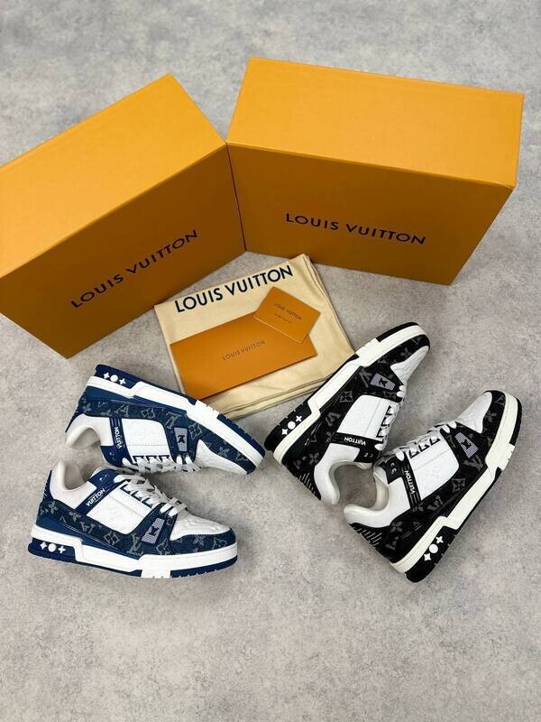 Louis Vuitton Lo-Vi Men's Designer Black White Navy Blue Sneaker Fakes Rep Sale UK Man First Copy Replica Sneakers Men Cheap Price Trainer 1st Copies LV Brand Logo Running Sports Shoes 1:1 Fake Reps Luxury Boys Casual Trainers Shoe 1 to 1 AAA Runners