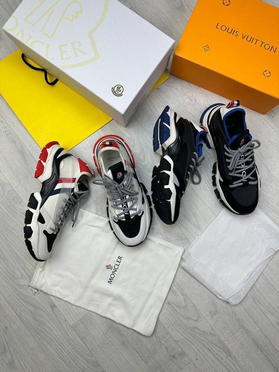 Moncler mens trainers uk best sale