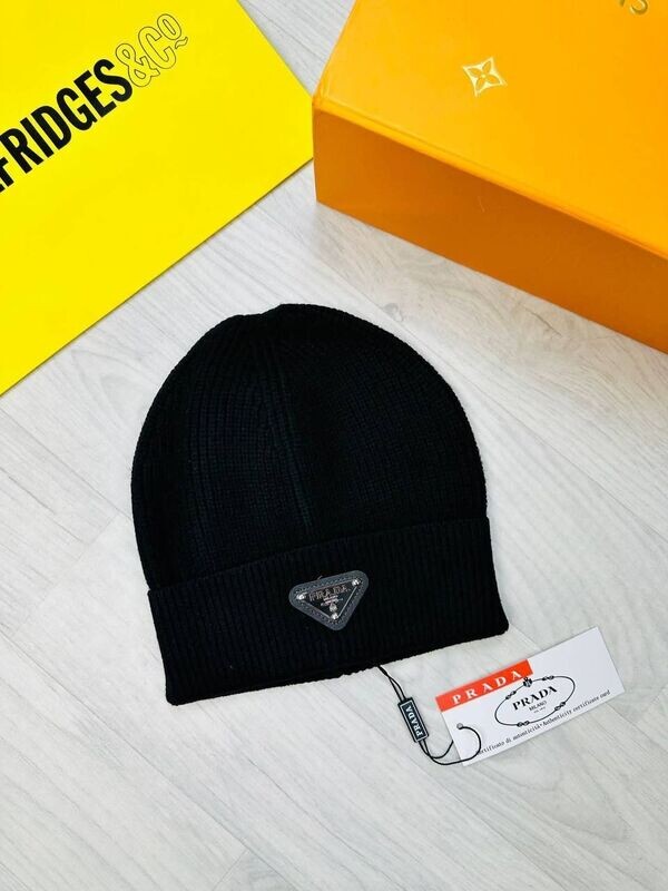 Prada Milano Cashmere Beanie Winter Cap Prada Milano Men Women Replica Beanie Black Caps Fake AAA Sale UK Man Woman First Copy Rep Cashmere Wool Cap Men's Women's Cheap Price 1st Copies Fashion Knitted Beanies Designer Fakes Reps 1:1 Luxury Brand Logo 1 to 1 Duplicate