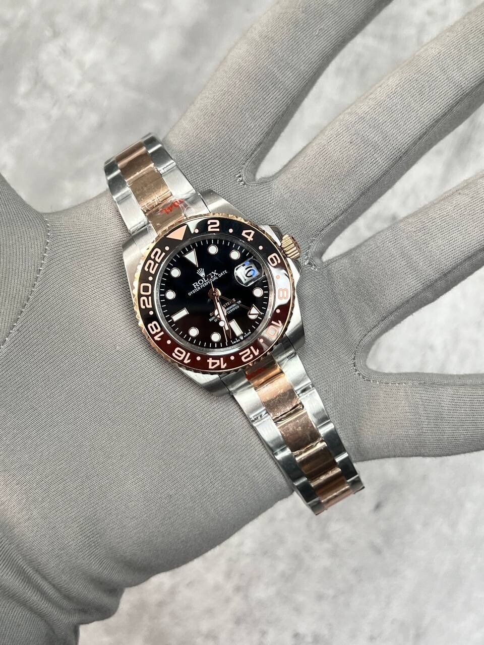 Rolex GMT Master II Watch Men's in Black Dial