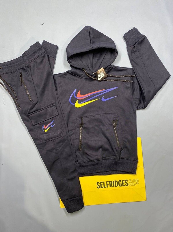 Nike Kids Tracksuit with Pullover Hoodie in 4 Colors