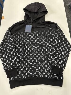 Louis Vuitton Men's Women's LV Gradient Black Hoodies Reps Sale UK Man Woman First Copy Fake Replica Knitwear Men Women Pullover Hoodie 1st Copies Cheap Price Hoody Fakes AAA Luxury Sweatshirts 1:1 Rep Brand Logo 1 to 1 Duplicate 