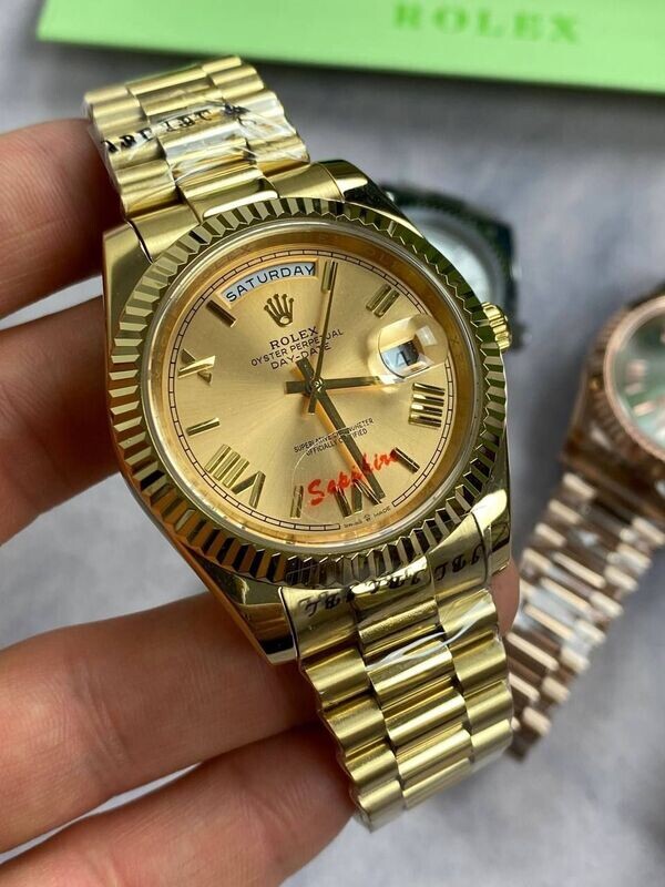 Rolex Day-Date with Golden Chain Strap Watch Rolex Day-Date with Golden Chain Strap Watch