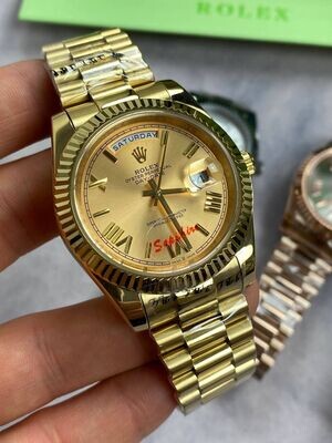 Rolex Day-Date with Golden Chain Strap Watch Rolex Day-Date with Golden Chain Strap Watch