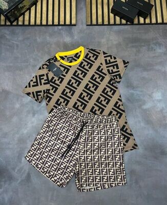 Fendi FF Logo Printed T-Shirt With Nylon Swim Short Set In Brown
Fendi T-shirts T-shirt Tshirt Tshirts Shirt Shirts For Men
Tee Shorts Short Pajama Payjama Set Fake Cheap Rep Woman Reps Mens Womens Men's Women's First Copy Sleeves Logo Summer Print Plain Swim Beach Comfortable Fabric

