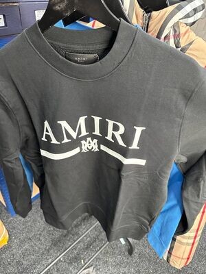 Amiri Men Women Jumpers Replica Logo Patch Fashion Cotton Jumper Rep Men's Women's Sweatshirt Full Sleeves Mens Womens Crew Neck Cheap First Copy Sweaters Reps Boys Girls Fake Black Blue Sale UK Amiri Men Women Jumpers Replica Logo Patch Fashion Cotton Jumper Rep Men's Women's Sweatshirt Full Sleeves Mens Womens Crew Neck Cheap First Copy Sweaters Reps Boys Girls Fake Black Sale UK