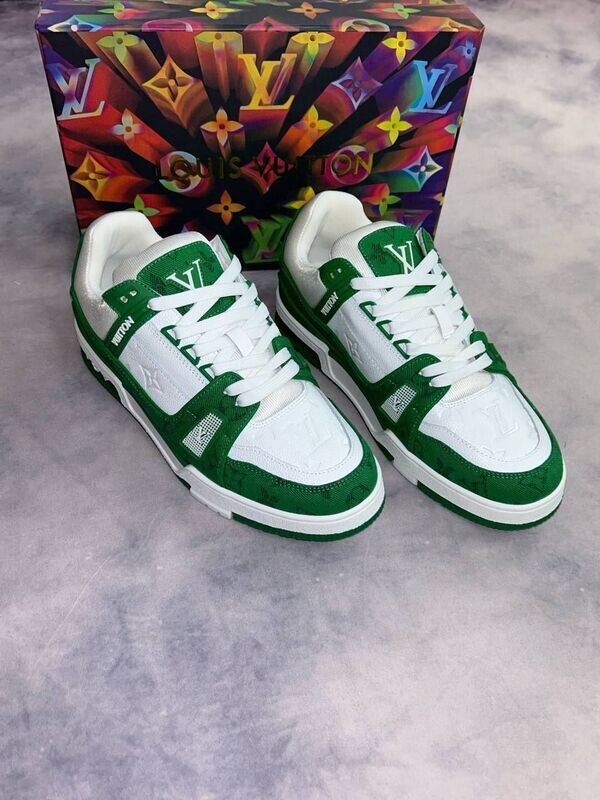 Louis Vuitton LV Monogram Men's Denim Trainers Louis Vuitton LV Men Designer Reps AAA White Green Sneakers Fake Sale UK Man Luxury First Copy Rep Sneaker Men Cheap Price Trainer Men's 1st Copies Trainers Shoes 1 to 1 Brand Logo Shoe 1:1 Fakes Replica Boys Sports Trainers Duplicate Runners
