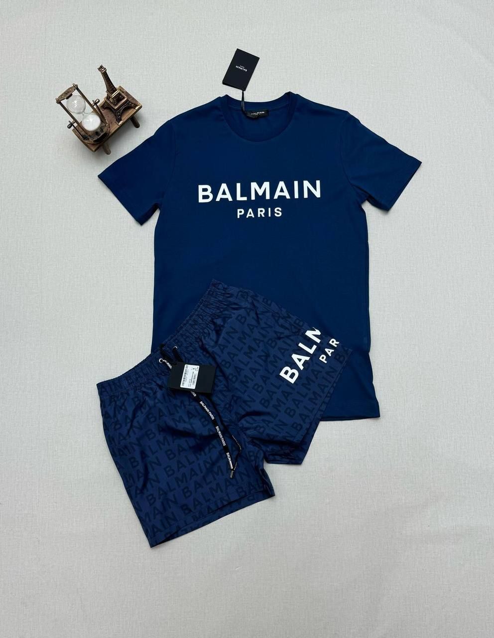 Balmain Paris Shorts Printed T-Shirt Sets In Different Colors