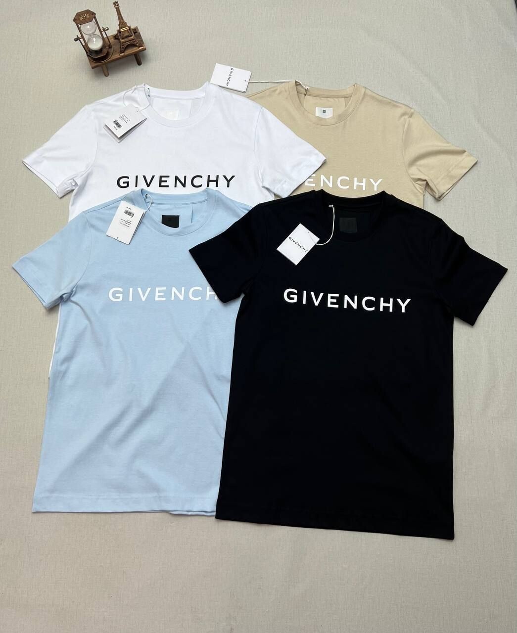 Givenchy Vintage Slim T-Shirts Replica Sale UK Black White Blue Beige