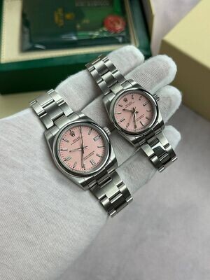 Rolex Oyster Perpetual Watch in Pink Dial Rolex Oyster Perpetual Watch in Pink Dial