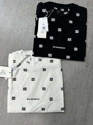 Givenchy T-shirts Replica Cotton Tshirts Black White Sale UK