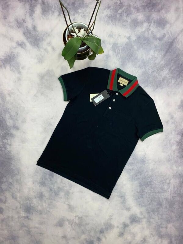 Gucci Men's Women's Polo Piquet Shirt Gucci Mens Womens Polo Piquet Shirt Rep Designer AAA Black Sale UK Man Woman First Copy Replica Polos Shirts Men Women Fake Reps Cheap Price Web Collar 1st Copies Luxury Brand Logo Double G Unisex Boys Girls Duplicate Originals