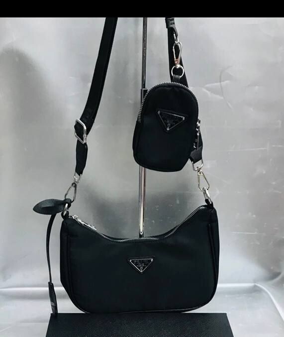 Prada Milano Re-Edition 2005 Re-Nylon Women Designer Replica Bags Girls Re Edition Nylon Shoulder Rep First Copy Ladies Saffiano Leather Woman Fake Reps Mini Luxury Women's Black Bag Cheap Sale UK