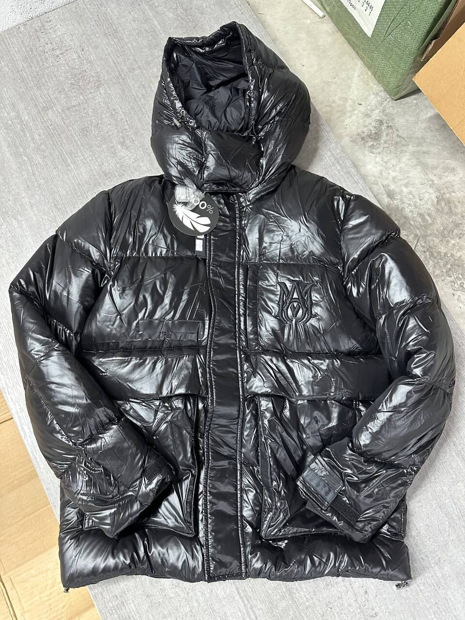 Amiri Puffa Jacket in Black Color