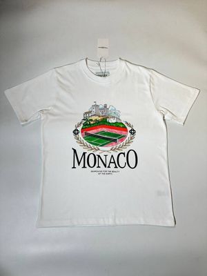Casablanca Monaco T-Shirt in White Color Casablanca Monaco T-Shirt in White Color