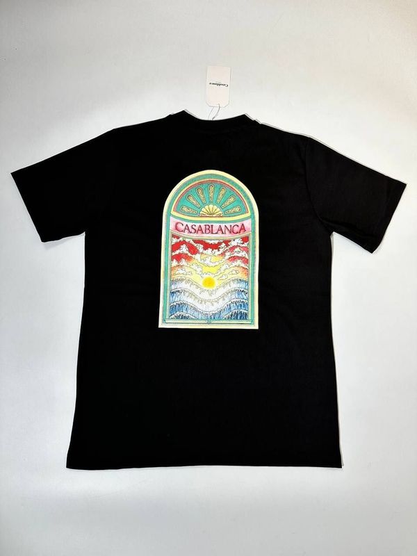 Casablanca Plaza Logo T-Shirt in 2 Colors Casablanca Plaza Logo T-Shirt in 2 Colors