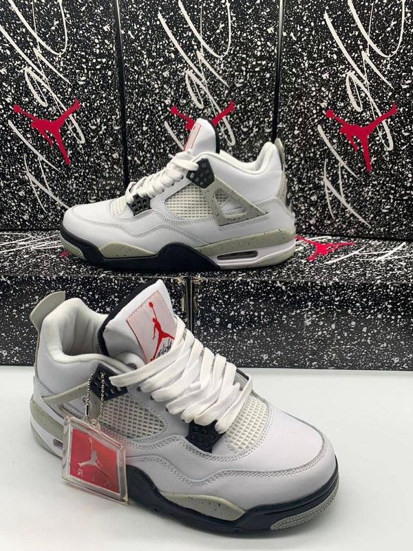 Nike Air Jordan 4 White Cement Men's Trainers Nike Air Jordan 4 Men Trainers White Cement Golf Rep Jordans 4's Men's Fake Cheap Price Mens Reps Replica Trainer AAA First Copy Sneakers Shoes Man Mans 4s Shoe Jordan4 Jordan.4 1st Copies Brand Logo Sneaker IVs IV