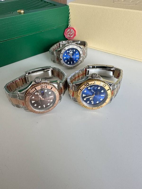 Rolex Yacht Master Watch in 3 Different Colors with Chain Strap